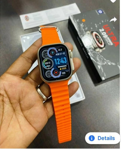 T10 Ultra Smartwatch 2.09" – Sleek Metal Body | Calling | Wireless Charging | Activity Tracker | Android