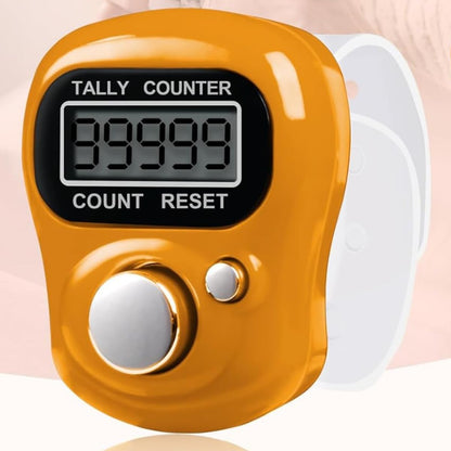 ASW Finger Clicker Counter – 5-Digit LCD Tally Counter | Adjustable Strap | One-Click Count & Reset