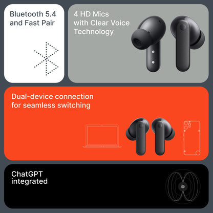CMF by Nothing Buds 2a — 12.4mm Dirac-Tuned TWS | 42 dB ANC | 35.5 hr Battery