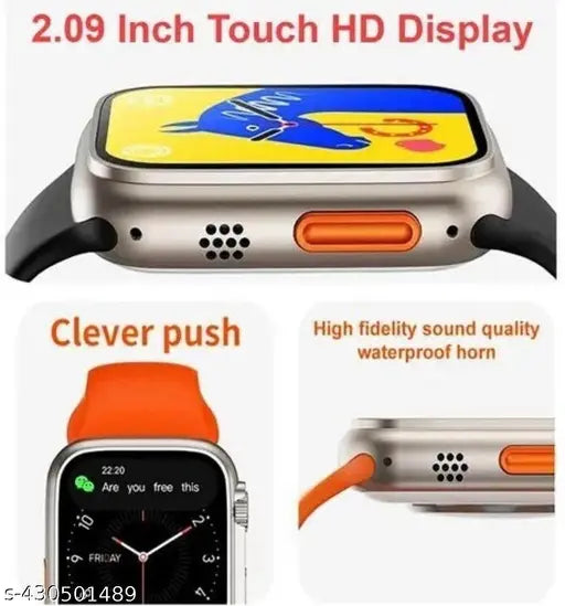 T10 Ultra Smartwatch 2.09" – Sleek Metal Body | Calling | Wireless Charging | Activity Tracker | Android